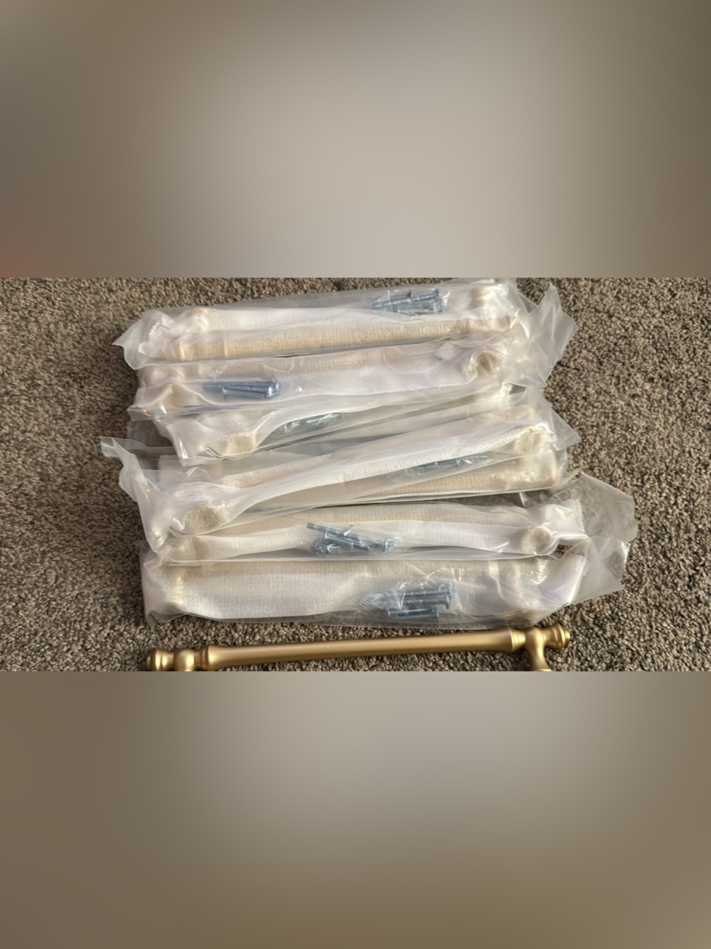 Amerdeco 10 Pack Brushed Gold Cabinet Pulls 7.5 Inch(192mm) Hardware - Picture 3 of 3